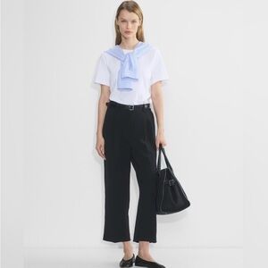 Aritzia black effortless pant cropped - size 4-Crepette™